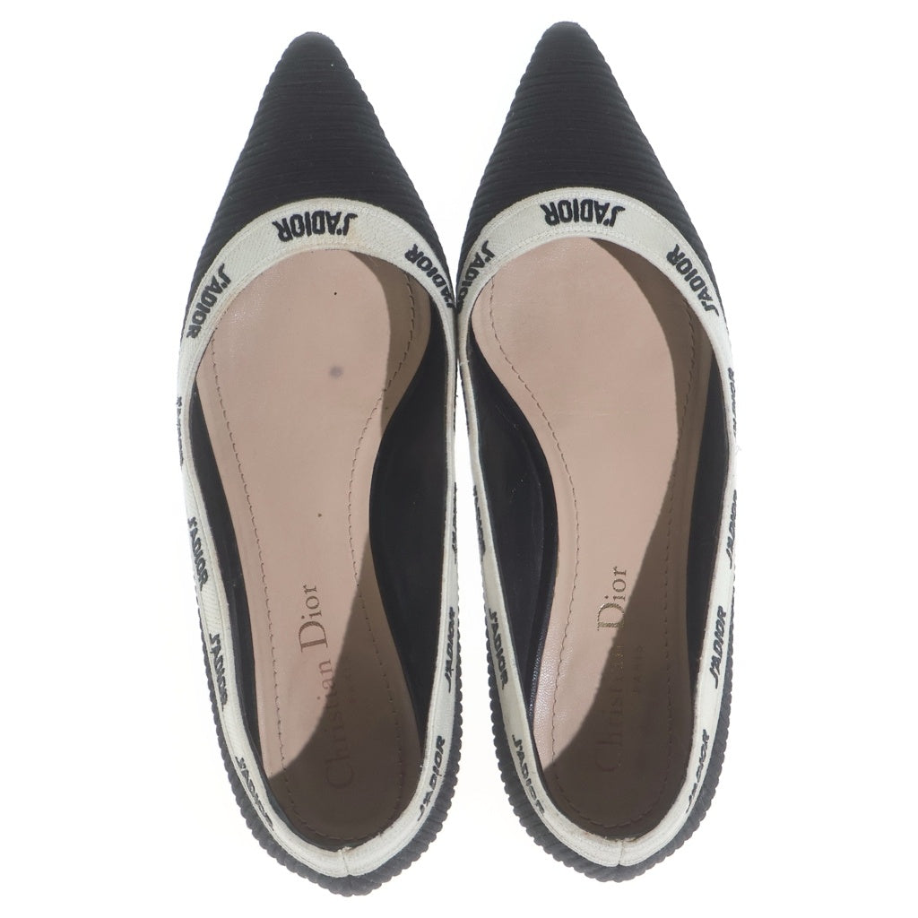 Christian Dior(クリスチャンディオール) J'ADIOR ロゴ フラットパンプス ブラック #36 KCB486ECF レディース