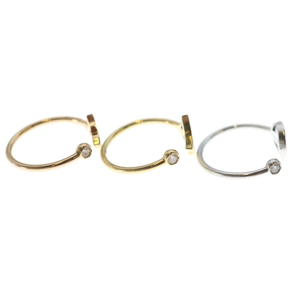 LOUIS VUITTON(ルイヴィトン) モノグラム・イディール 1PD リング K18スリーカラー ダイヤ ゴールド×シルバー×ピンクゴールド A30223 レディース