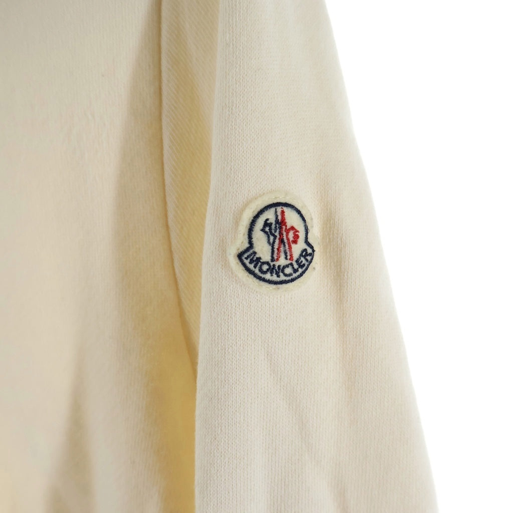 MONCLER(モンクレール) 15AW ダウン切り替え ジップアップ スウェット パーカー フーディー アイボリー A20938486900 80261 レディース
