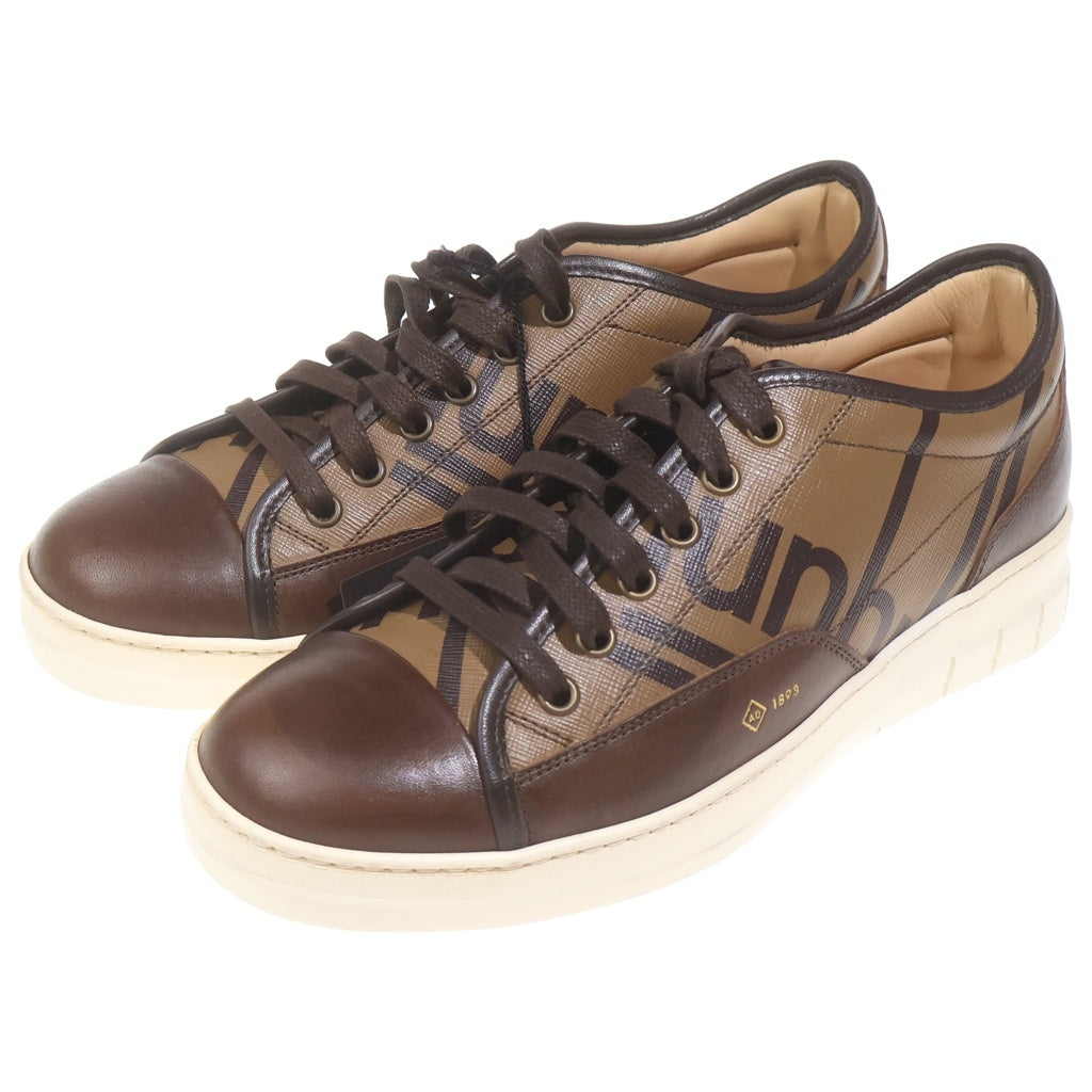 dunhill(ダンヒル) ロゴ ローカットスニーカー シューズ レザー ブラウン DU19F1320DP