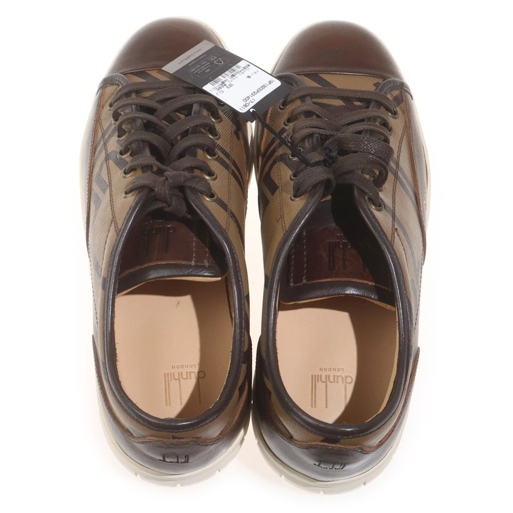 dunhill(ダンヒル) ロゴ ローカットスニーカー シューズ レザー ブラウン DU19F1320DP