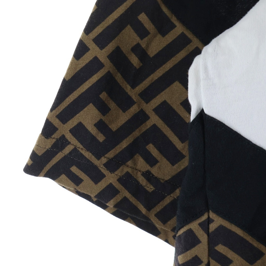 FENDI(フェンディ) FF柄 ズッカ柄 クルーネックTシャツ半袖 トップス ホワイト