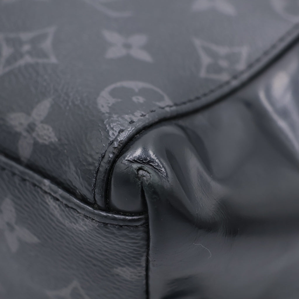LOUIS VUITTON(ルイヴィトン) モノグラムエクリプス メッセンジャー・ヴォワヤージュ ショルダーバッグ ブラック レザー×PVC M40511 シルバー金具
