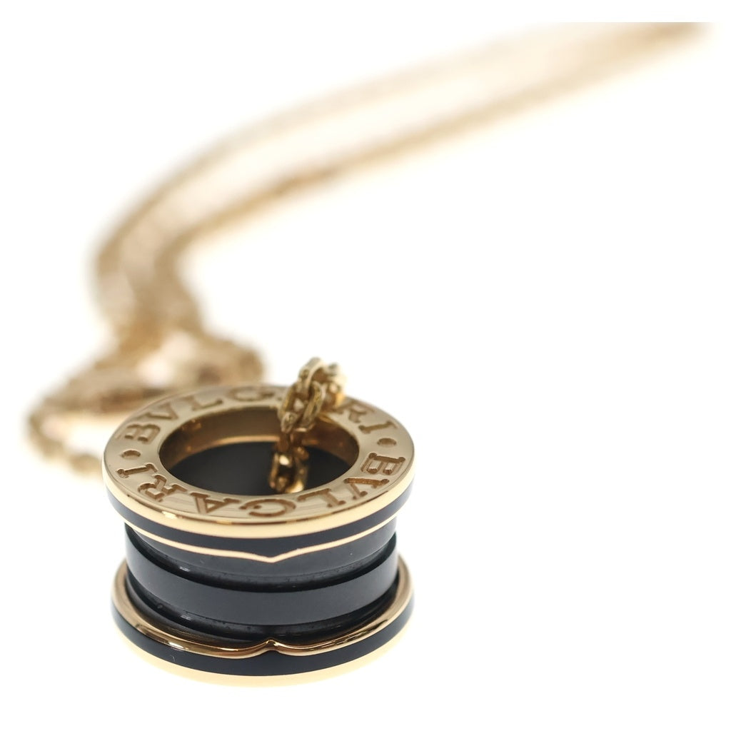 BVLGARI(ブルガリ) B-zero.1 ビーゼロワン セラミック ネックレス K18YG イエローゴールド/ブラック 358050 レディース