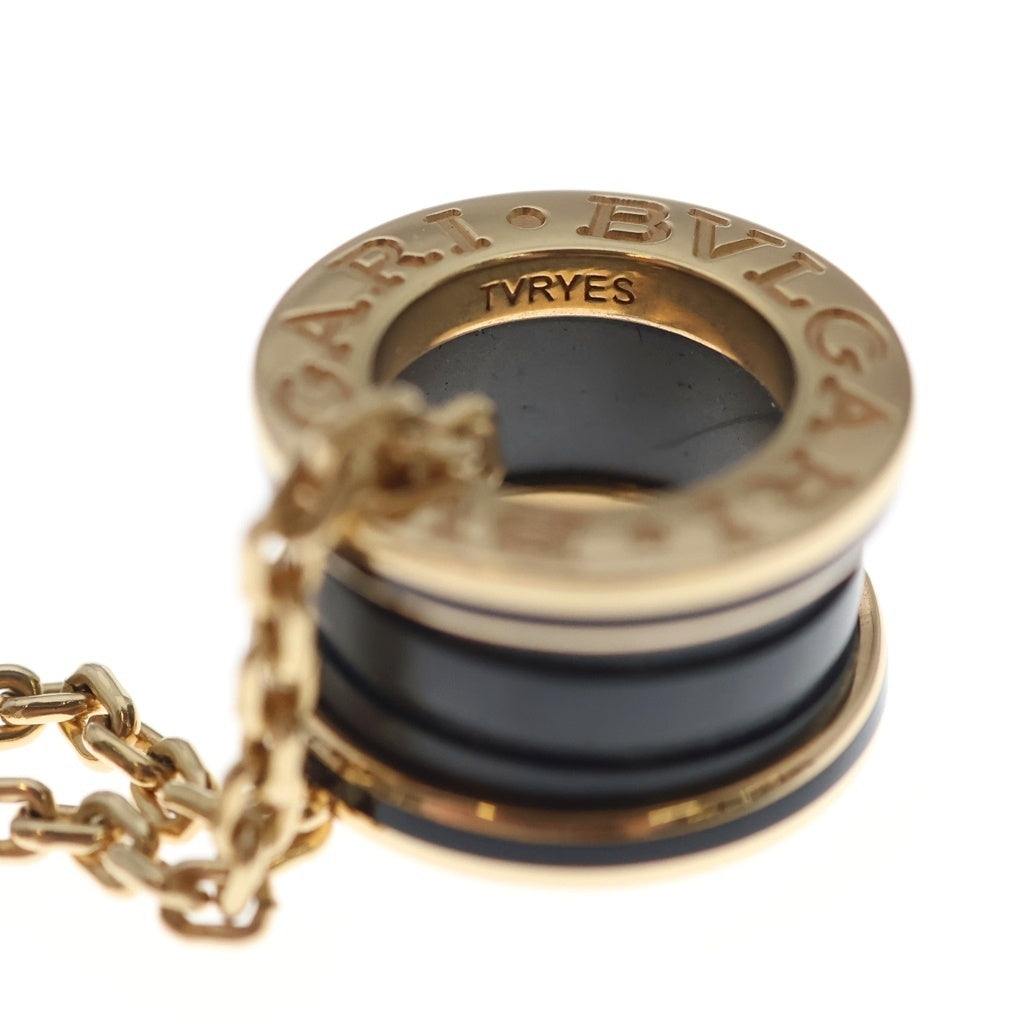 BVLGARI(ブルガリ) B-zero.1 ビーゼロワン セラミック ネックレス K18YG イエローゴールド/ブラック 358050 レディース