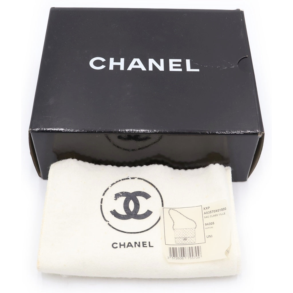 CHANEL(シャネル) ミニマトラッセ17 ココマーク チェーン ショルダーバック シングル フラップ ゴールド金具 ラムスキン レザー ブラック レディース