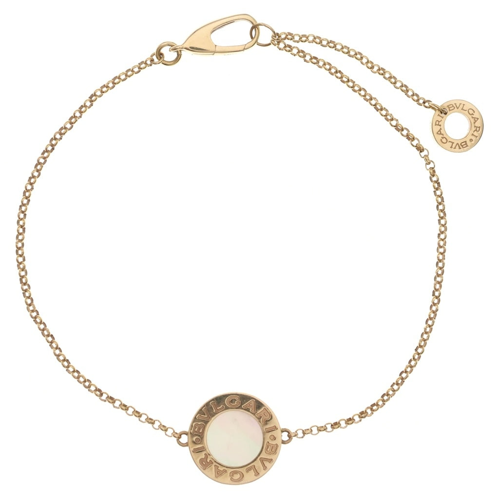 BVLGARI(ブルガリ) ブルガリブルガリ シェル マザーオブパール ブレスレット SM ピンクゴールド レディース