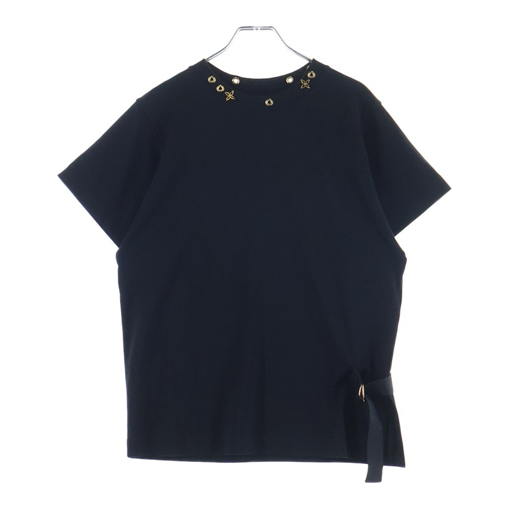 LOUIS VUITTON(ルイヴィトン) サイドストラップ Tシャツ カットソー 半袖 クルーネック ブラック #M RW232W JG2 FGTS03 レディース