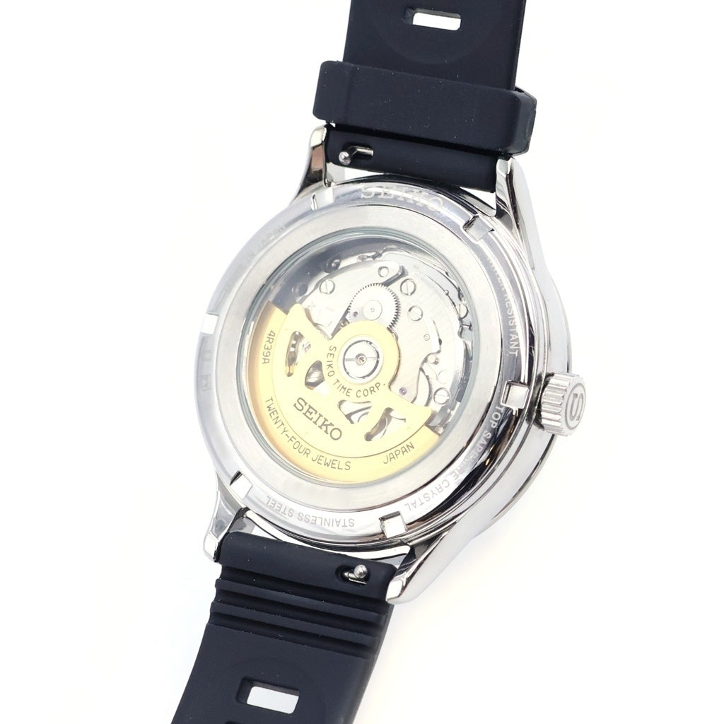 SEIKO(セイコー) PRESAGE プレサージュ 黒文字盤 SS/AT ステンレス 自動巻き スケルトン 腕時計 SARY093
