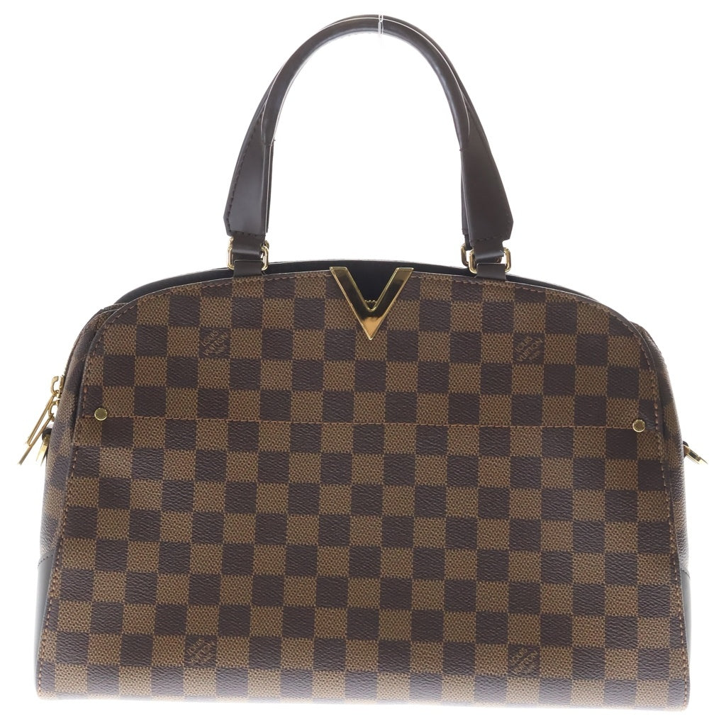 LOUIS VUITTON(ルイヴィトン) ダミエ ケンジントンボーリング PVC レザー 2WAY ハンド ショルダーバッグ ブラウン N41505 レディース