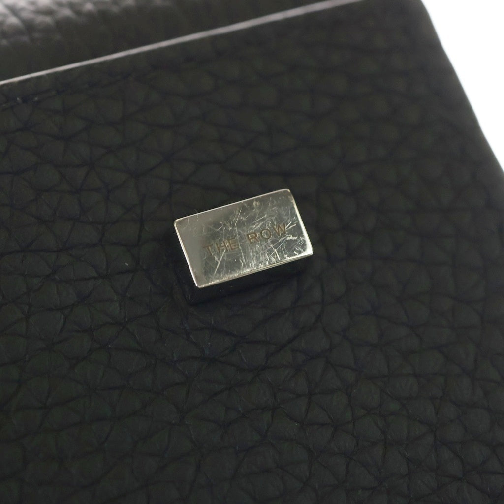 THE ROW(ザロウ) Soft Margaux 10 ソフトマルゴー 2WAYハンドバッグ ショルダーバッグ ブラック レザー シルバー金具 レディース