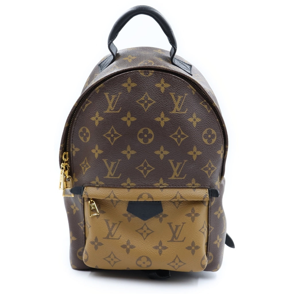 LOUIS VUITTON(ルイヴィトン) モノグラムリバース パームスプリングス バックパックPM PVC レザー バックパック リュックサック ブラウン M43116
