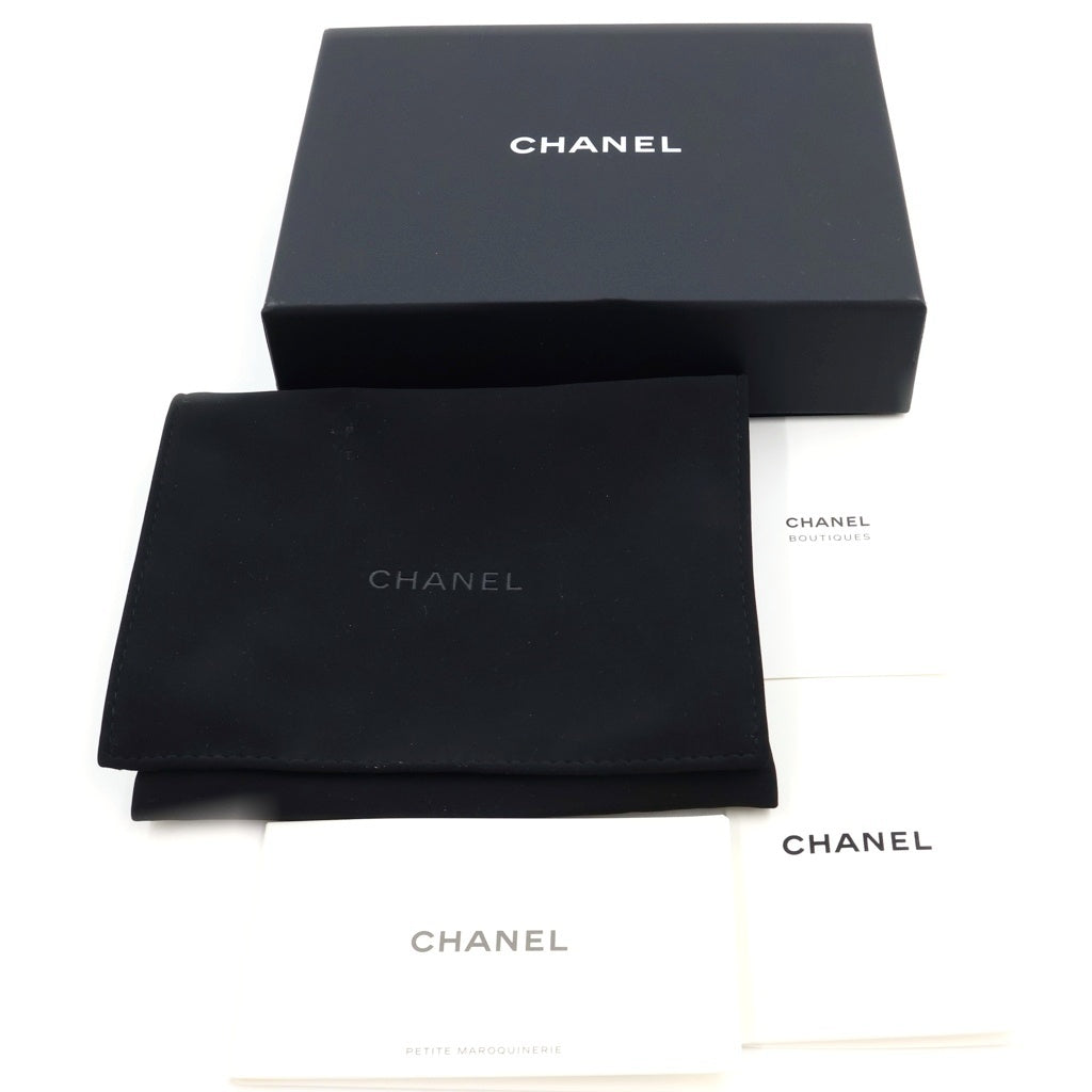 CHANEL(シャネル) ココマーク 三つ折り財布 コンパクト ウォレット イエロー ラムスキン AP3882 レディース