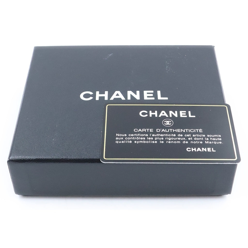 CHANEL(シャネル) ココマーク 三つ折り財布 カードケース ブラック キャビアスキン