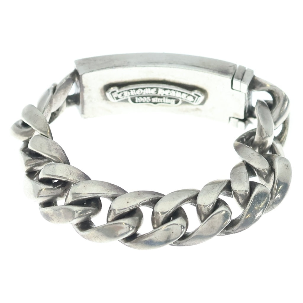 CHROME HEARTS(クロムハーツ) 3CHX プラス IDブルーサファイアシルバーチェーンブレスレット