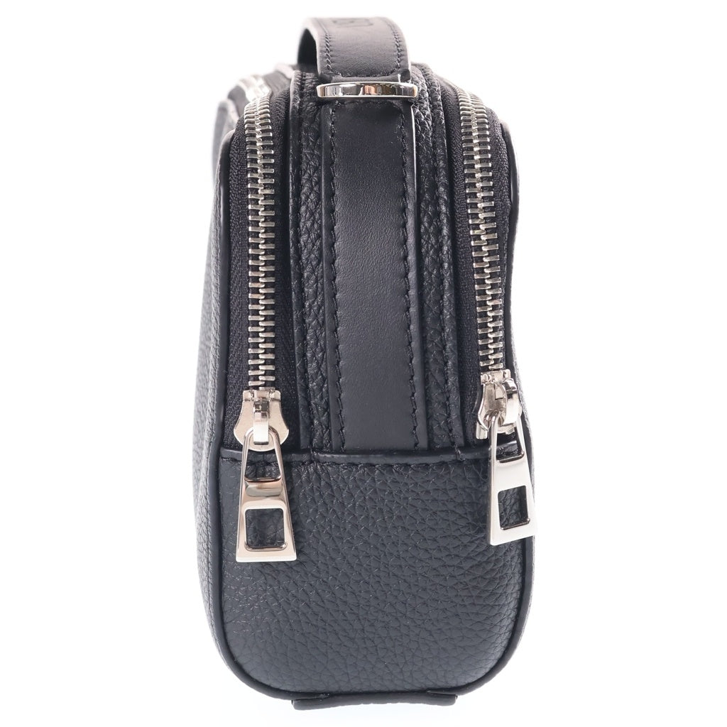 LOEWE(ロエベ) クロスボディ カメラバッグ ミニ ショルダーバッグ ブラック ソフトグレインカーフ CIL0011297884 シルバー金具 レディース