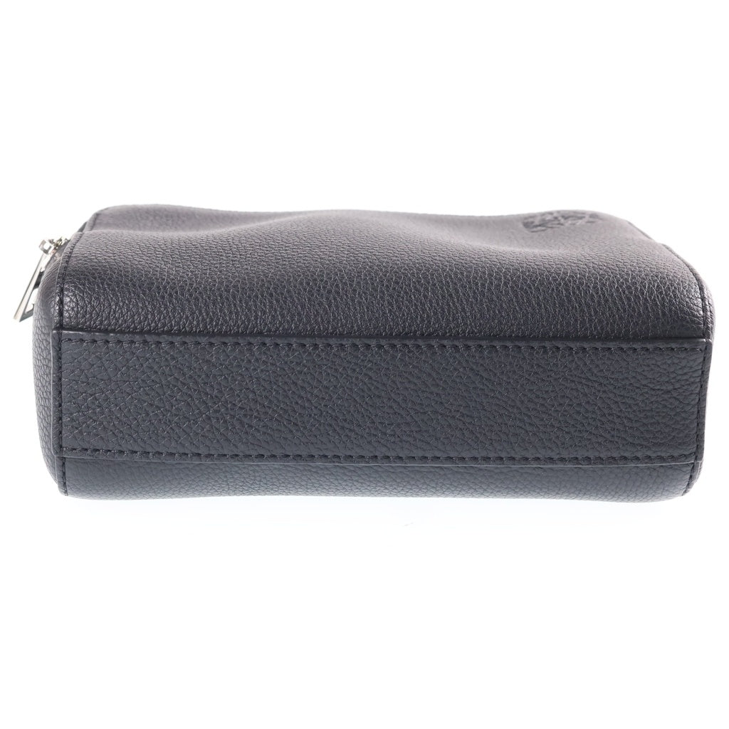 LOEWE(ロエベ) クロスボディ カメラバッグ ミニ ショルダーバッグ ブラック ソフトグレインカーフ CIL0011297884 シルバー金具 レディース