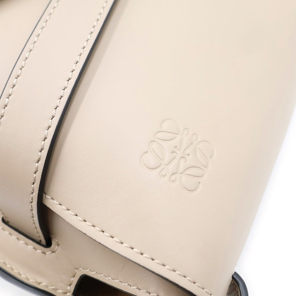 LOEWE(ロエベ) ゲートデュアル スモール ショルダーバッグ メッセンジャー ソフトカーフ サンド グレージュ レディース