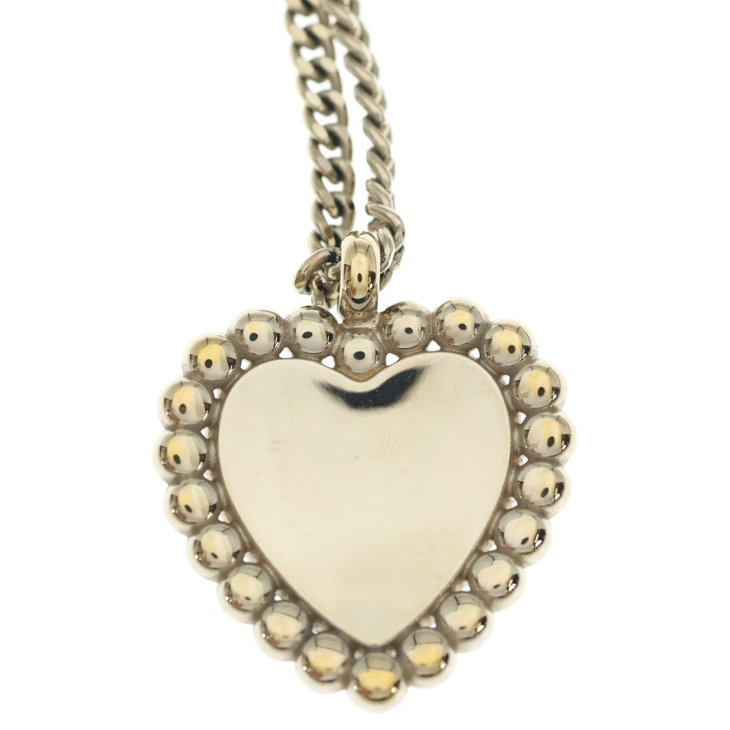 CHANEL(シャネル) ココマーク フェイクパール ハート ネックレス メタル ブラック×ゴールド ABG221 B21625 レディース
