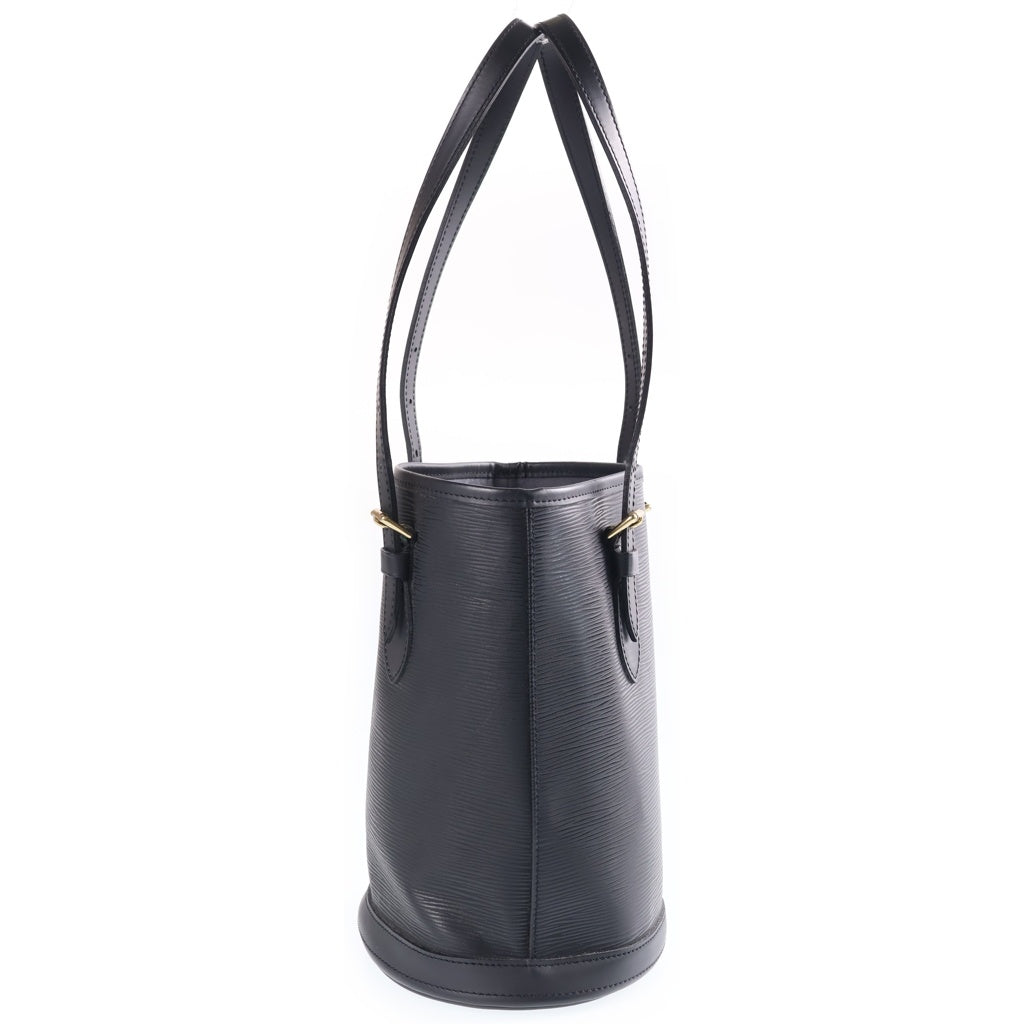 LOUIS VUITTON(ルイヴィトン) エピ プチ バケット ハンドバッグ ブラック レザー M58992 ゴールド金具 レディース