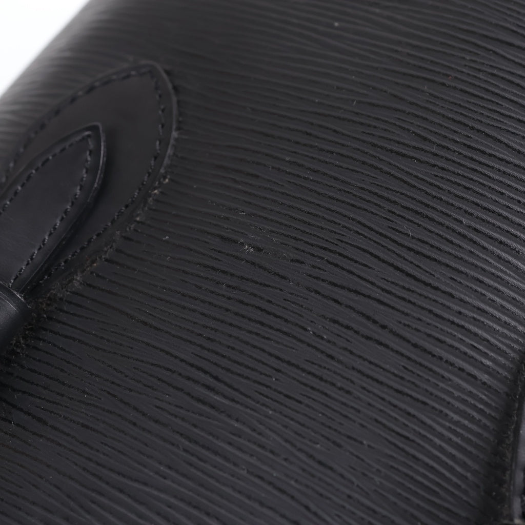 LOUIS VUITTON(ルイヴィトン) エピ プチ バケット ハンドバッグ ブラック レザー M58992 ゴールド金具 レディース
