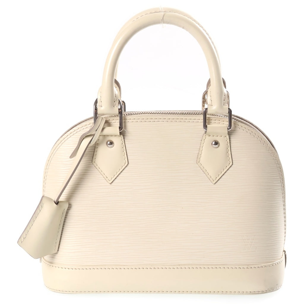LOUIS VUITTON(ルイヴィトン) エピ アルマBB イヴォワール 2WAYハンドバッグ ショルダーバッグ ホワイト レザー M4085J シルバー金具 レディース