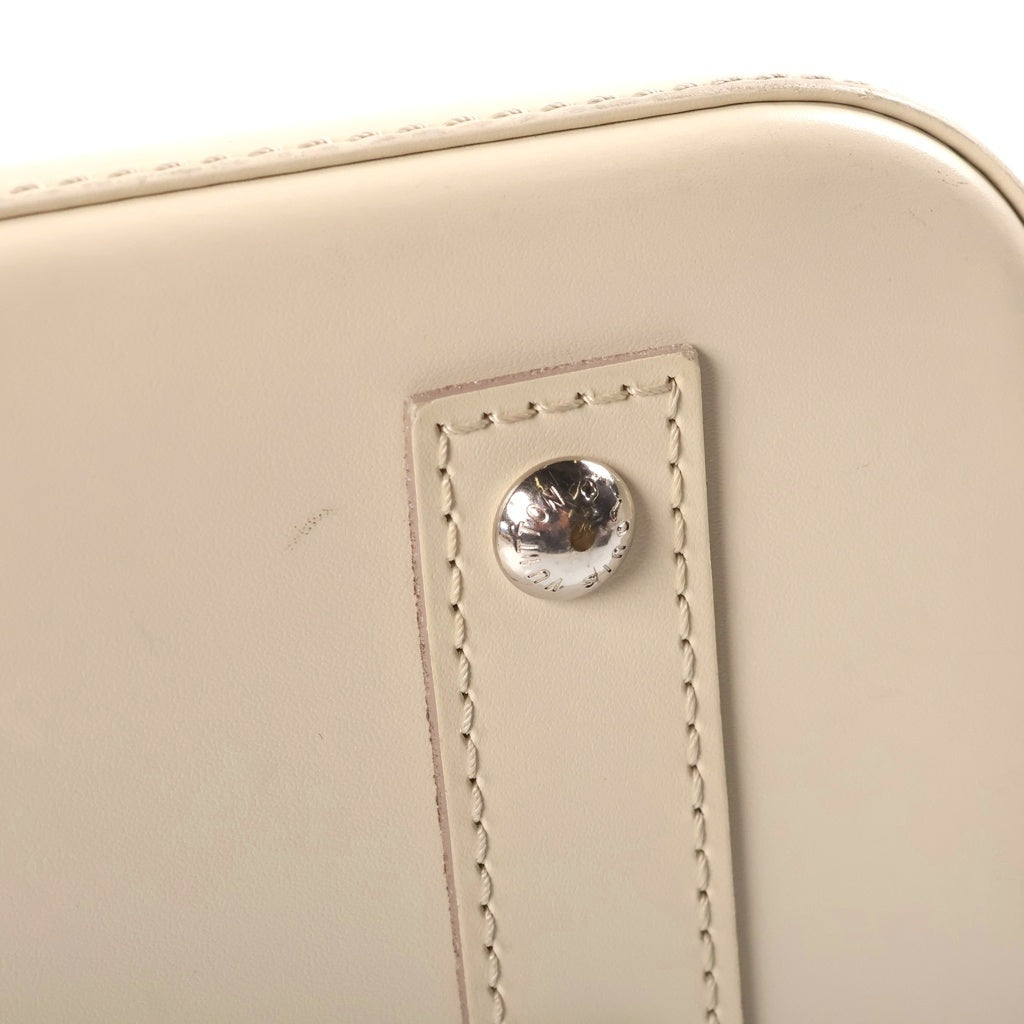 LOUIS VUITTON(ルイヴィトン) エピ アルマBB イヴォワール 2WAYハンドバッグ ショルダーバッグ ホワイト レザー M4085J シルバー金具 レディース
