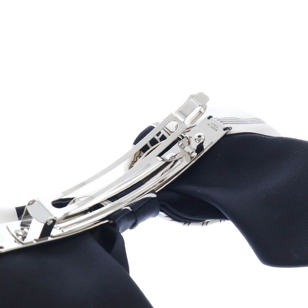 HERMES(エルメス) リボンバレッタ グルネル 黒 シルク 箱