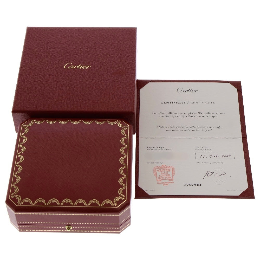 Cartier(カルティエ) トリニティ ネックレス セミパヴェダイヤ Au750YG/PG/WG ペンダント イエローゴールド×ホワイトゴールド×ピンクゴールド