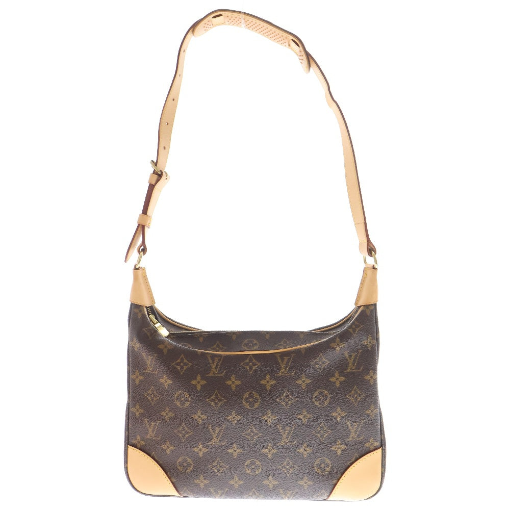 LOUIS VUITTON(ルイヴィトン) モノグラム ブローニュ30 ハンドバッグ 肩掛けバッグ ブラウン ゴールド金具 レザー×PVC M51265