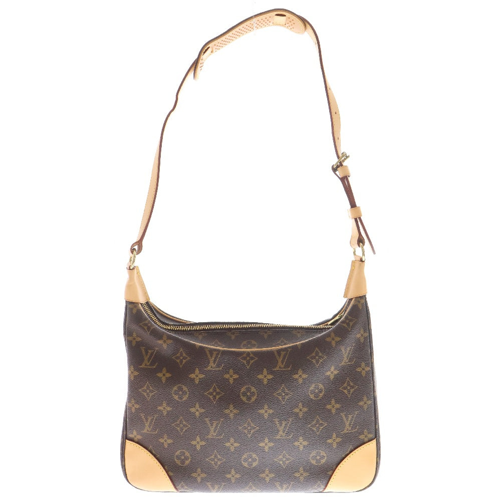 LOUIS VUITTON(ルイヴィトン) モノグラム ブローニュ30 ハンドバッグ 肩掛けバッグ ブラウン ゴールド金具 レザー×PVC M51265