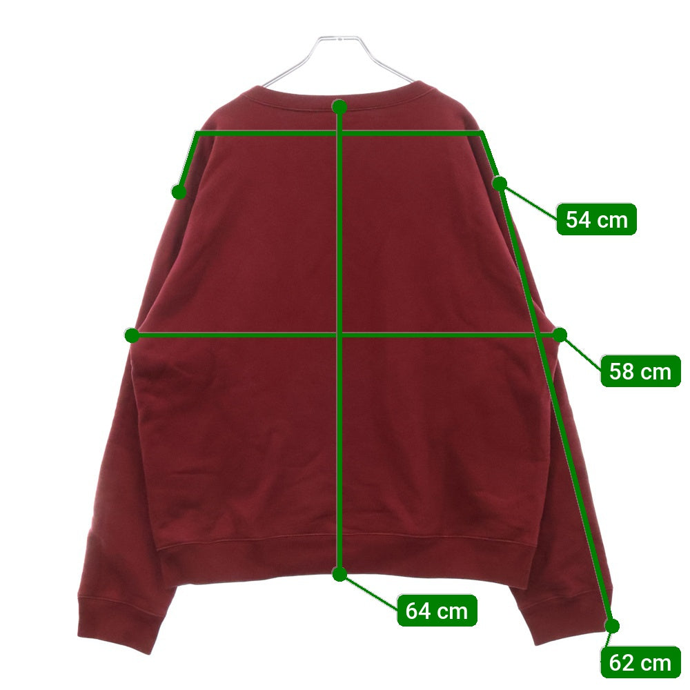 GUCCI(グッチ) 20AW ロゴプリント クルーネック トレーナー スウェット ボルドー コットン XJCOR original GUCCI 626990