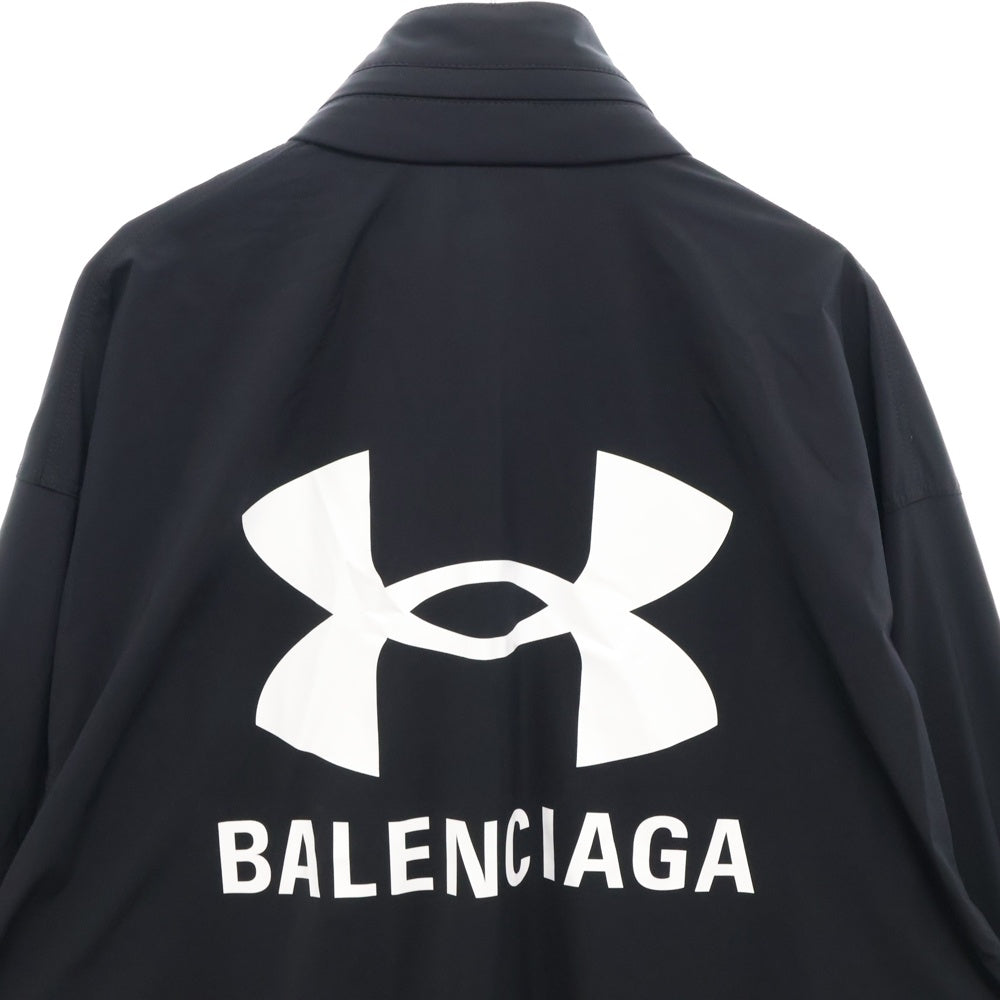BALENCIAGA(バレンシアガ) 25SS ×UNDER ARMOUR Windbreaker アンダーアーマー バックロゴ ウィンドブレーカー トラックジャケット ブラック 814127