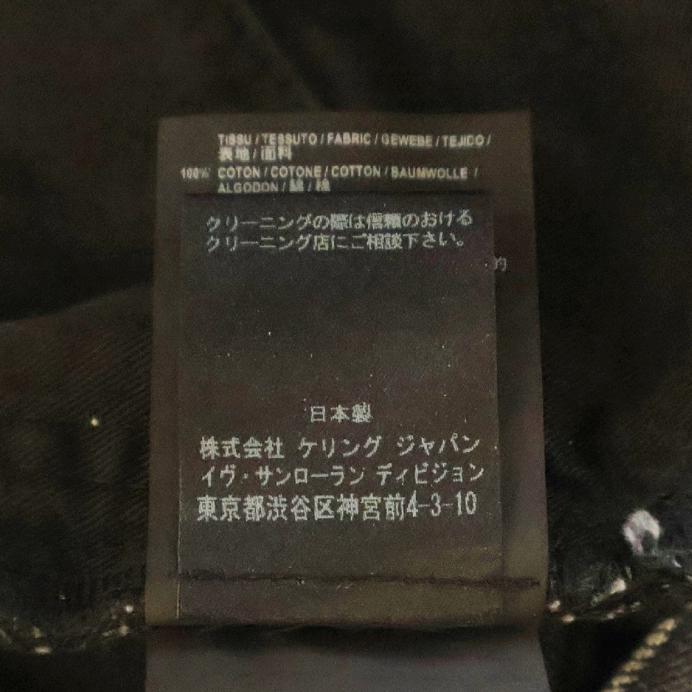 SAINT LAURENT PARIS(サンローランパリ) デニム パンツ ジーンズ ダメージ加工 黒 527389 レディース