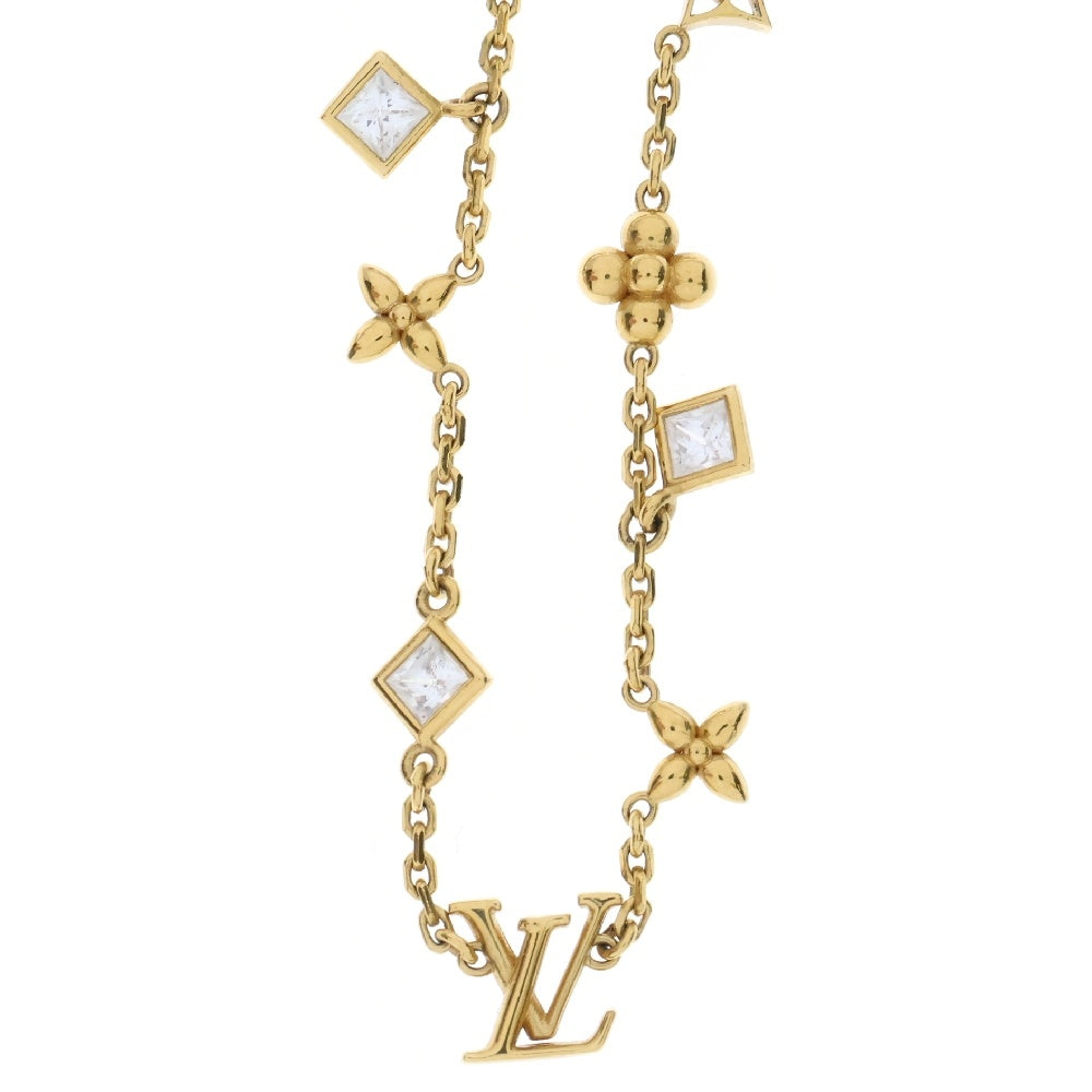 LOUIS VUITTON(ルイヴィトン) LVインザスカイ ラインストーン ネックレス ゴールド M01322