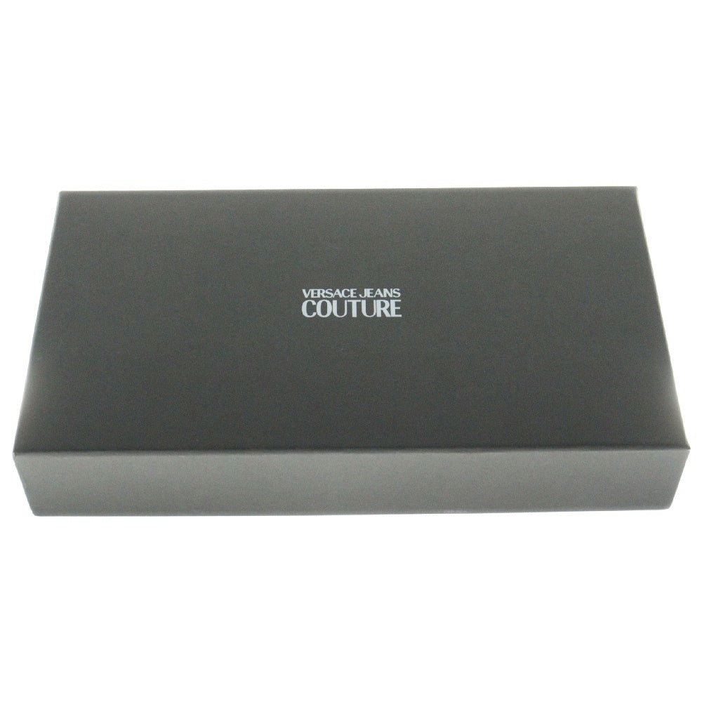 VERSACE JEANS COUTURE(ヴェルサーチジーンズクチュール) バロック ロゴ ラウンドファスナー 長財布 ピンク ゴールド金具 PVC 総柄 ウォレット