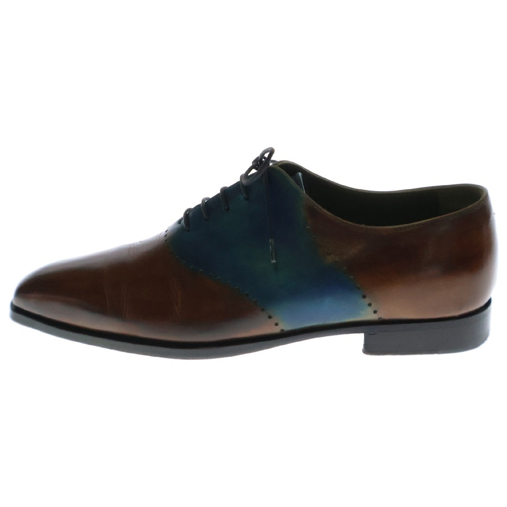 Berluti(ベルルッティ) レースアップシューズ パティーヌ パンチングデザイン バイカラー ブルー×ブラウン レザー ビジネスシューズ