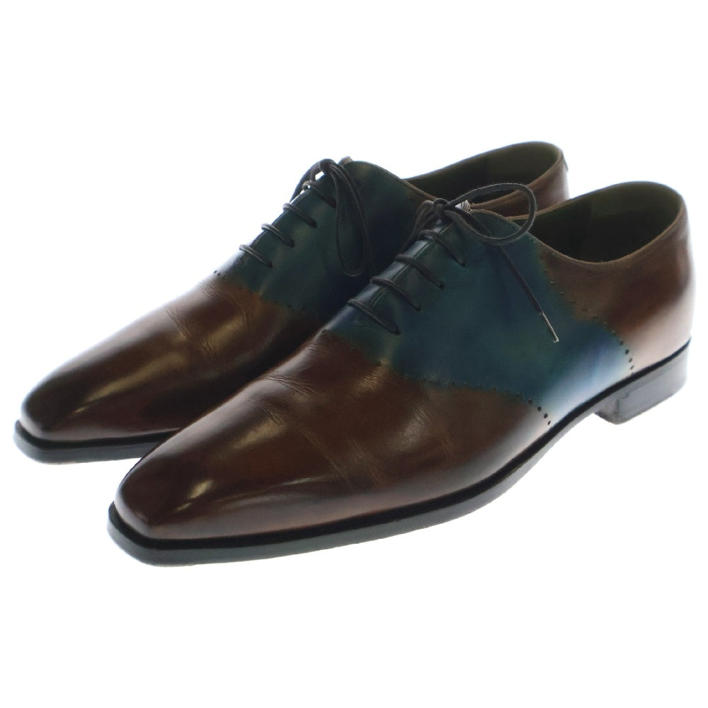 Berluti(ベルルッティ) レースアップシューズ パティーヌ パンチングデザイン バイカラー ブルー×ブラウン レザー ビジネスシューズ