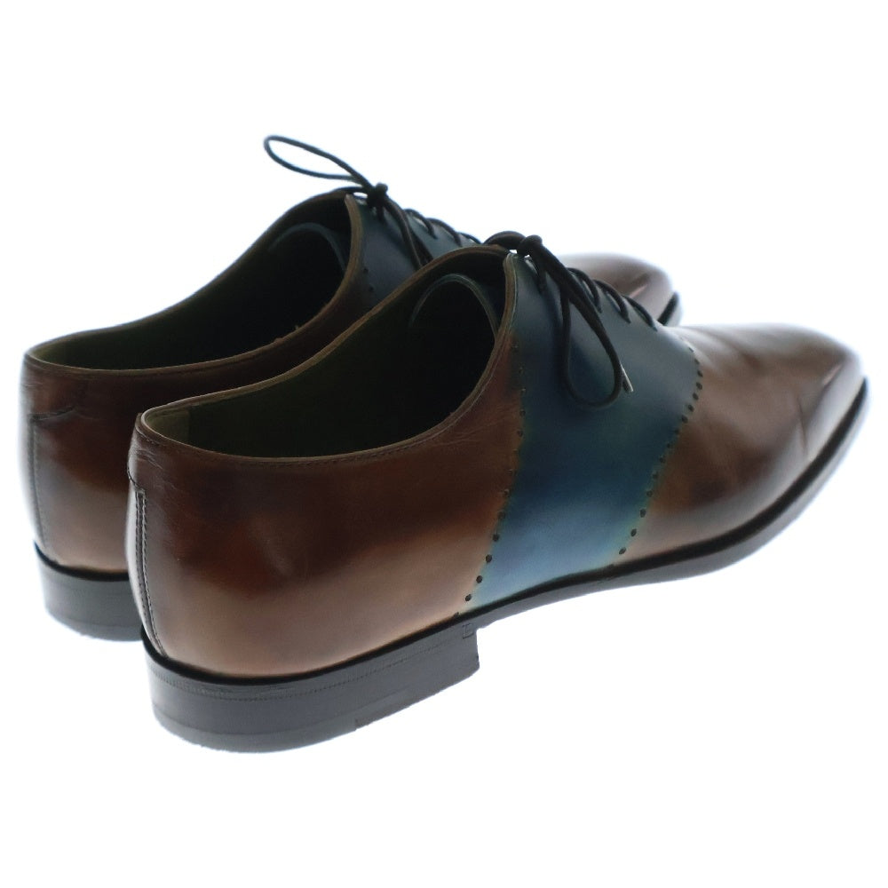 Berluti(ベルルッティ) レースアップシューズ パティーヌ パンチングデザイン バイカラー ブルー×ブラウン レザー ビジネスシューズ