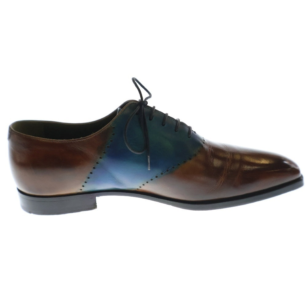 Berluti(ベルルッティ) レースアップシューズ パティーヌ パンチングデザイン バイカラー ブルー×ブラウン レザー ビジネスシューズ