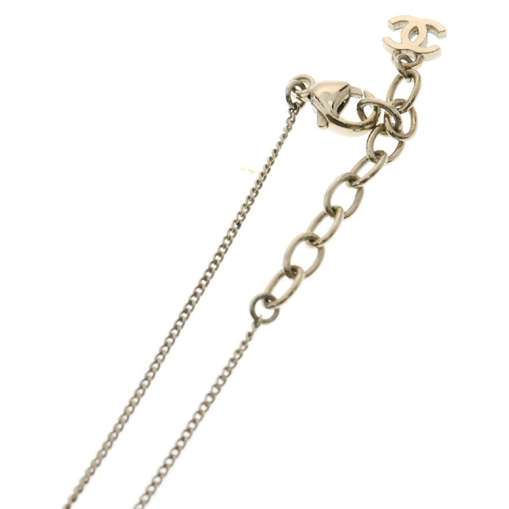 CHANEL(シャネル) ココマーク ラインストーンネックレス ゴールド×ブラック D22P GP