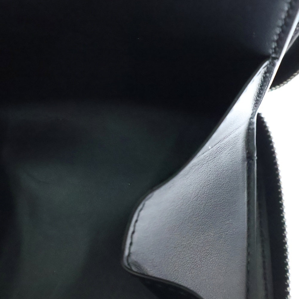 BOTTEGA VENETA(ボッテガヴェネタ) カセット ジップアラウンドウォレット 折り財布 黒 レザー