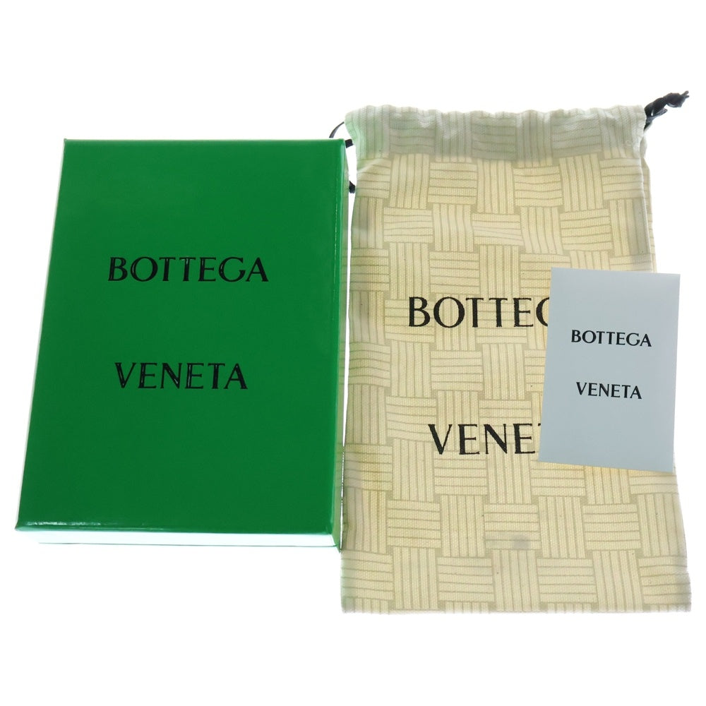 BOTTEGA VENETA(ボッテガヴェネタ) カセット ジップアラウンドウォレット 折り財布 黒 レザー