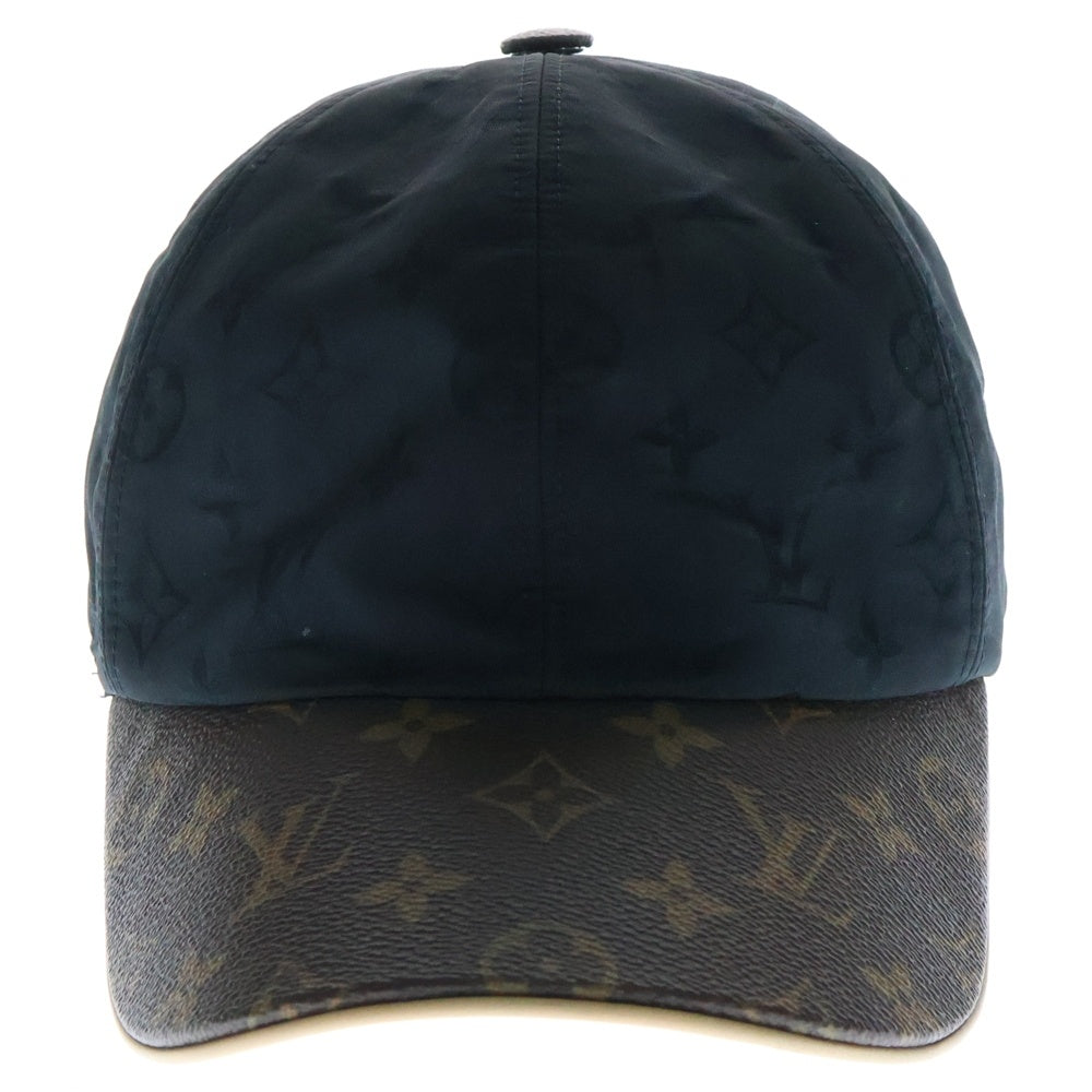 LOUIS VUITTON(ルイヴィトン) キャップ・LV ゲットレディー 帽子 ブラック×ブラウン キャンバス×レザー L M76529