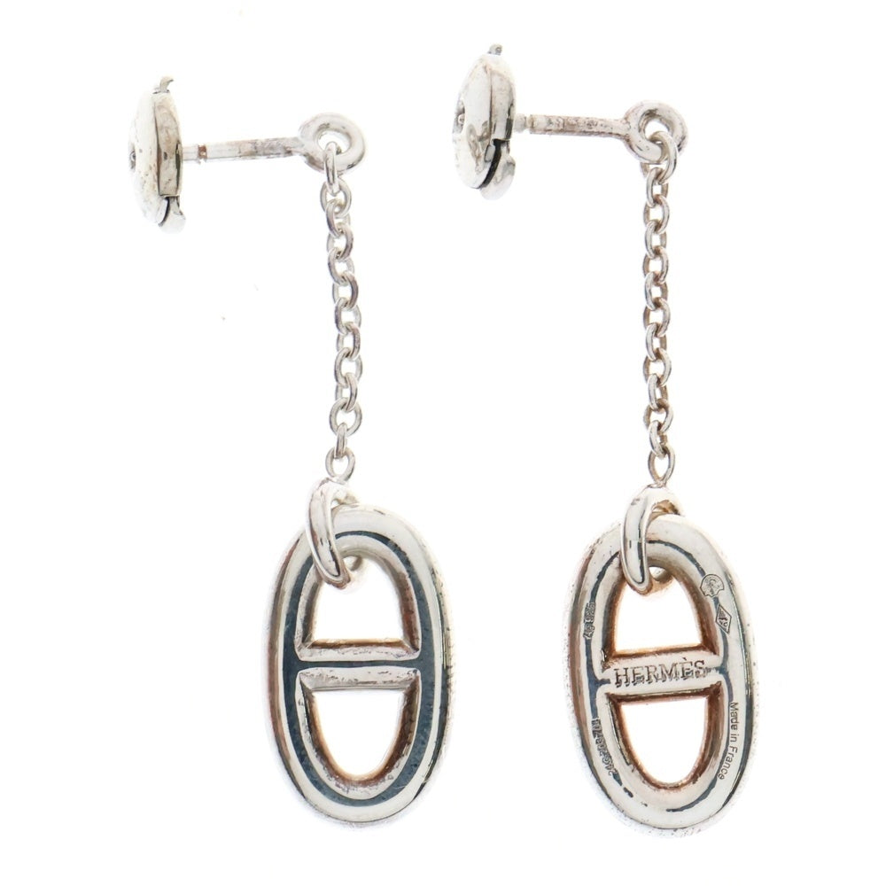 HERMES(エルメス) シェーヌダンクル ファランドール ピアス SV925 シルバー アクセサリー