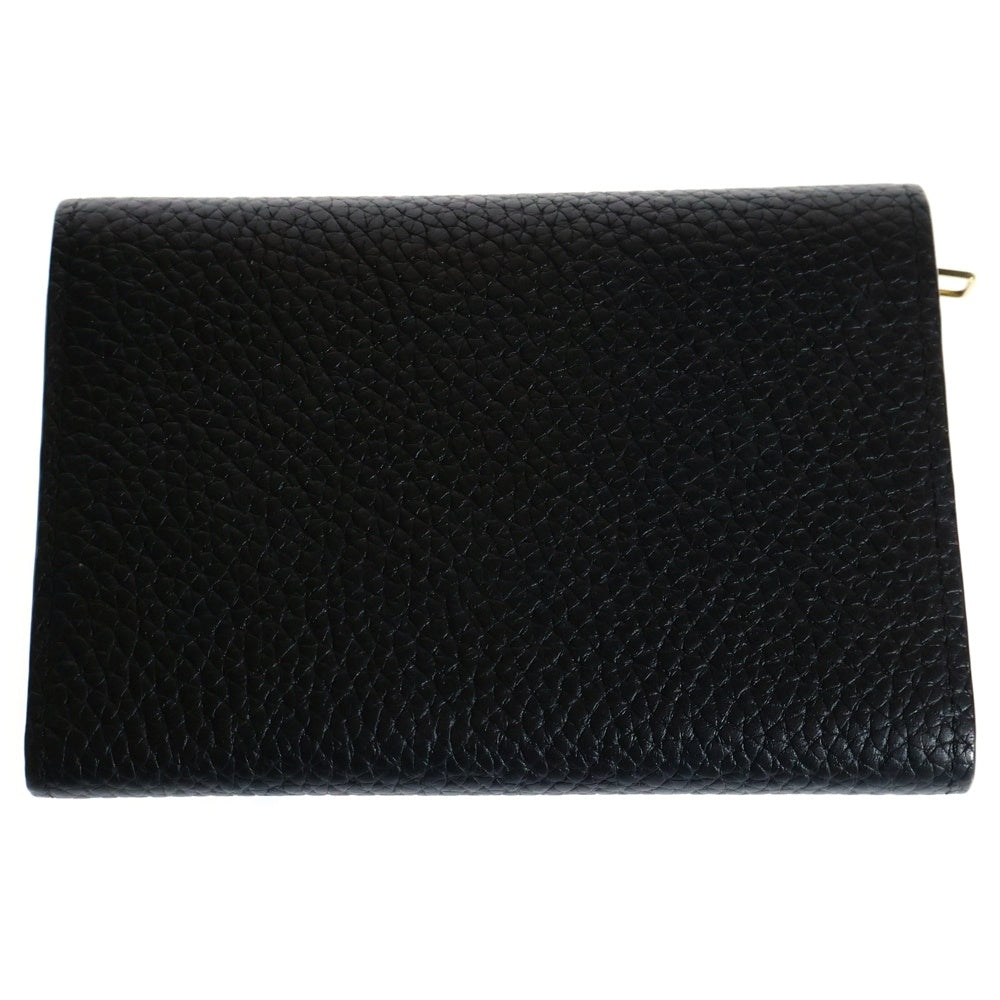LOUIS VUITTON(ルイヴィトン) ポルトフォイユ・カプシーヌ コンパクト 三つ折り財布 ノワール トリヨン M62157 ICタイプ ウォレット