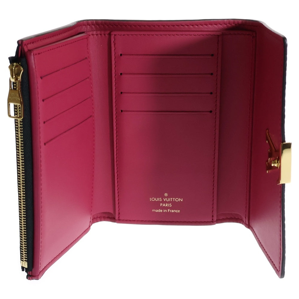 LOUIS VUITTON(ルイヴィトン) ポルトフォイユ・カプシーヌ コンパクト 三つ折り財布 ノワール トリヨン M62157 ICタイプ ウォレット