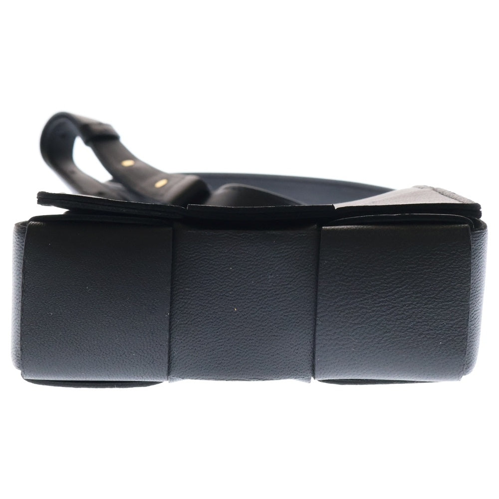 BOTTEGA VENETA(ボッテガヴェネタ) キャンディ カセット ミニ ショルダーバッグ ブラック ゴールド金具 レザー 666688VMAY18425
