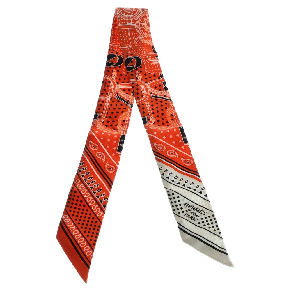 HERMES(エルメス) ツイリー EPERON D OR BANDANA エプロンドール オレンジ シルク スカーフ