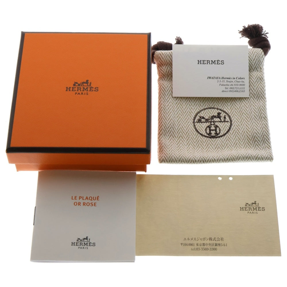 HERMES(エルメス) ピアス ミニ マイヨン ピンク×ピンクゴールド GP アクセサリー